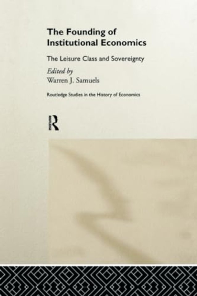 Founding of Institutional Economics