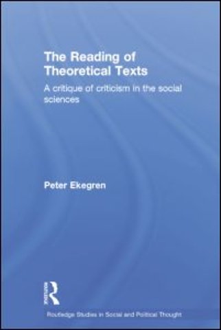 Reading of Theoretical Texts