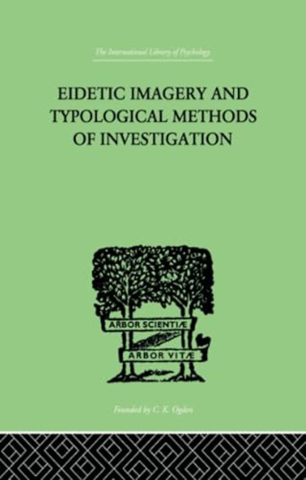 Eidetic Imagery and Typological Methods of Investigation