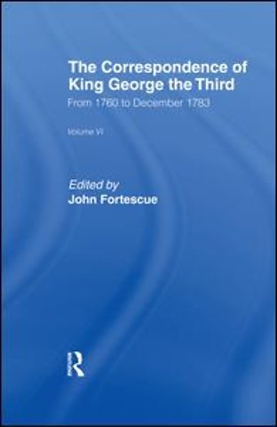 Correspondence of King George the Third Vl6