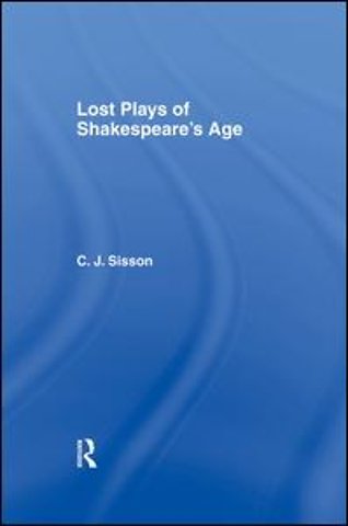 Lost Plays of Shakespeare S a Cb