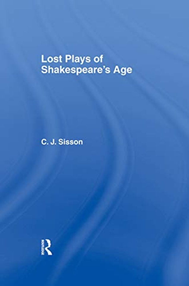 Lost Plays of Shakespeare S a Cb