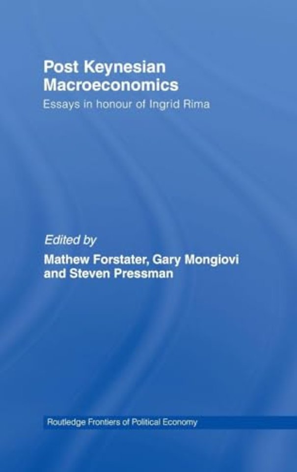 Post-Keynesian Macroeconomics