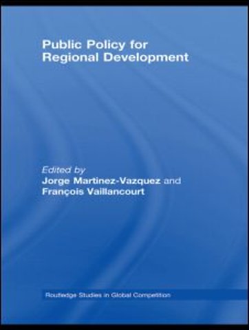 Public Policy for Regional Development