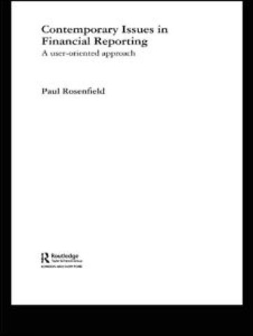 Contemporary Issues in Financial Reporting