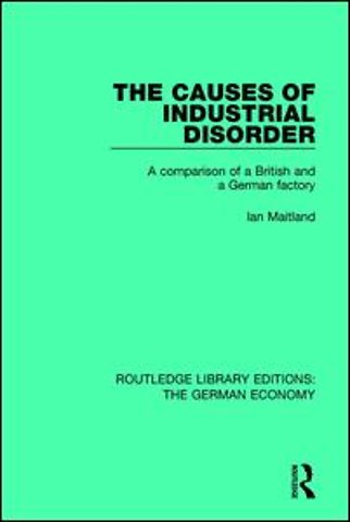 Causes of Industrial Disorder