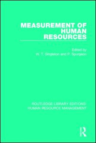 Measurement of Human Resources