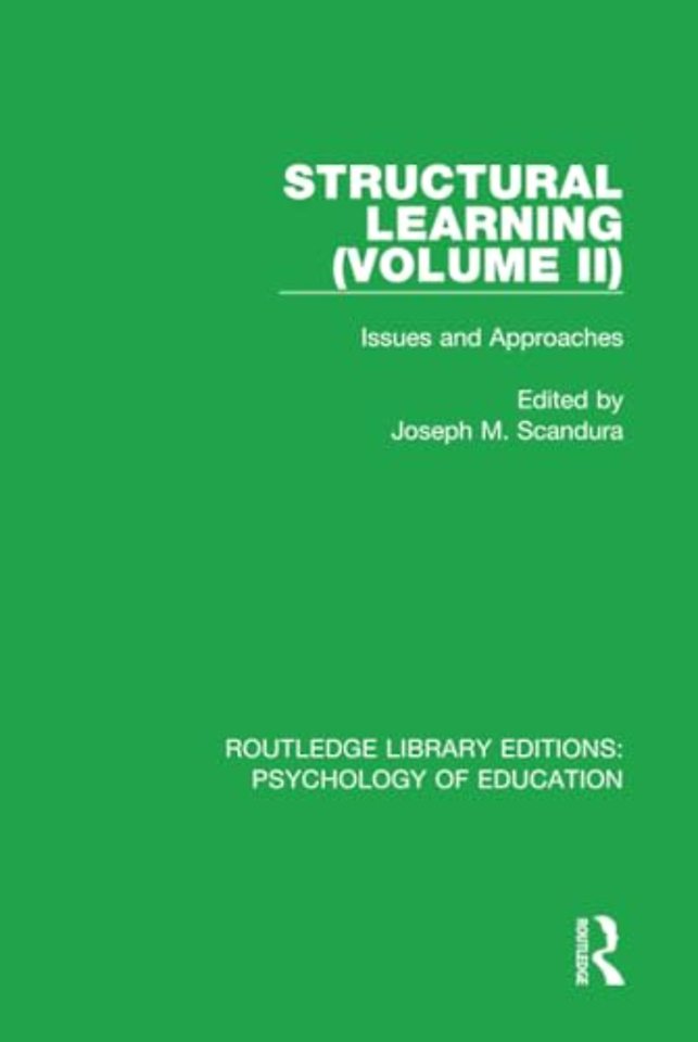 Structural Learning (Volume 2)
