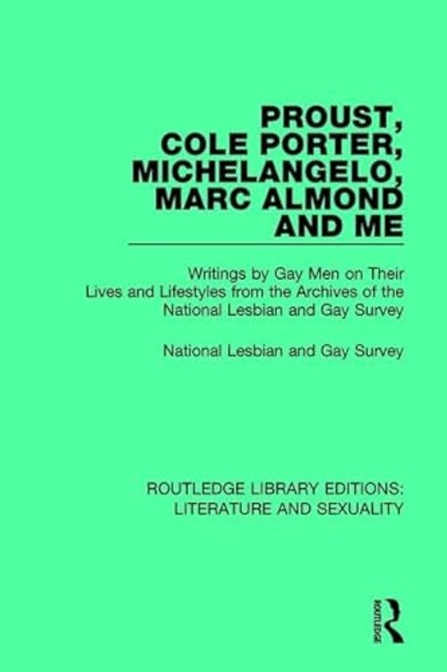 Proust, Cole Porter, Michelangelo, Marc Almond and Me