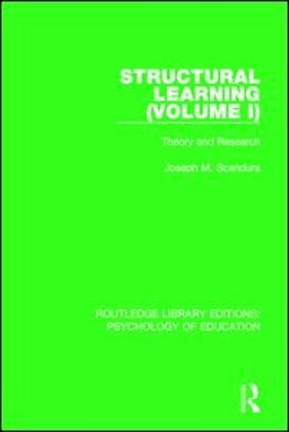 Structural Learning (Volume 1)