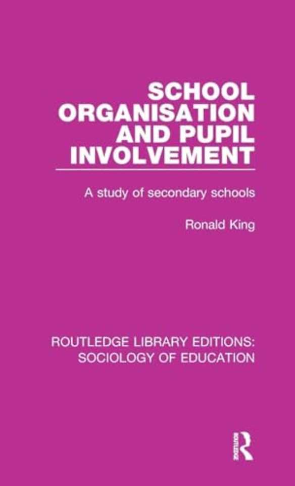 School Organisation and Pupil Involvement
