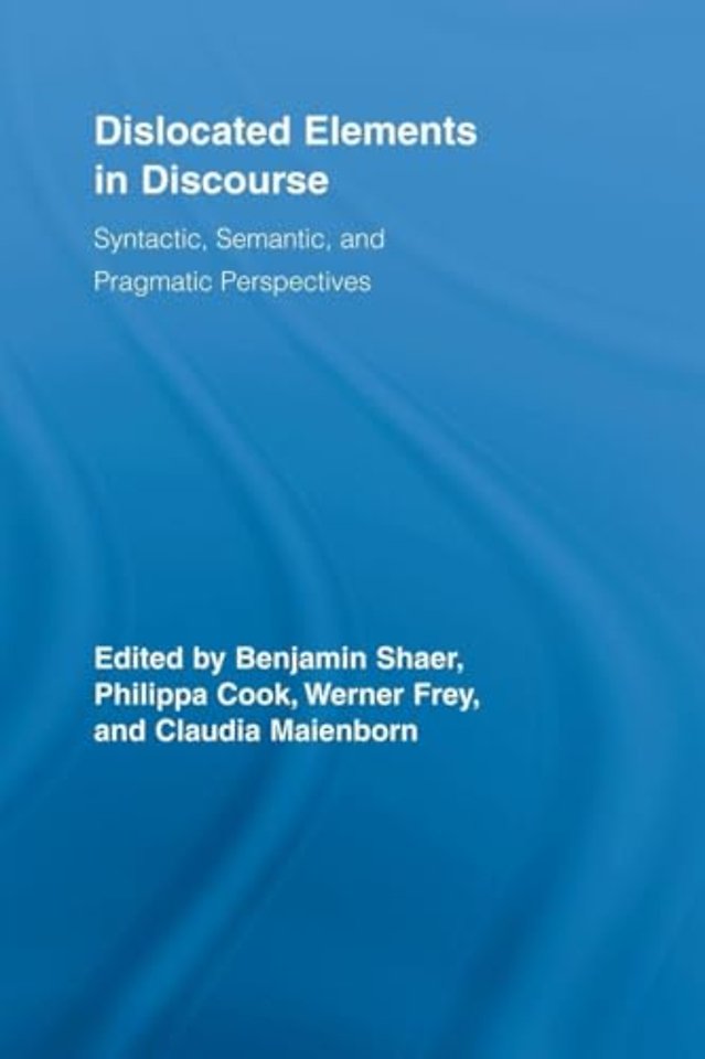 Dislocated Elements in Discourse