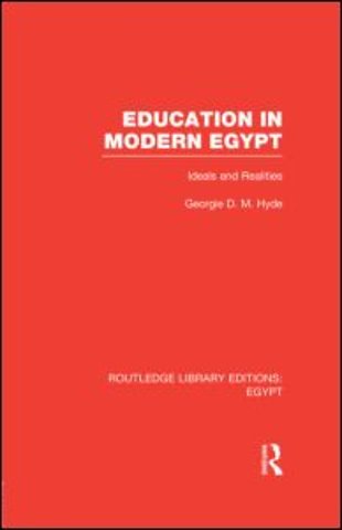 Education in Modern Egypt (RLE Egypt)