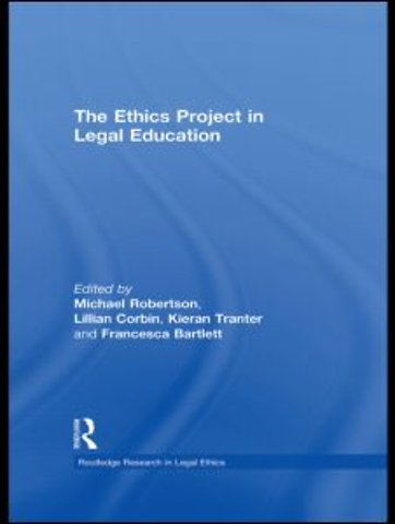 Ethics Project in Legal Education