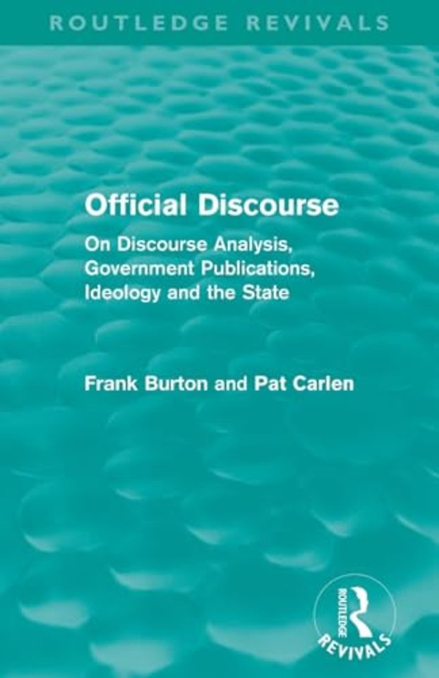 Official Discourse (Routledge Revivals)