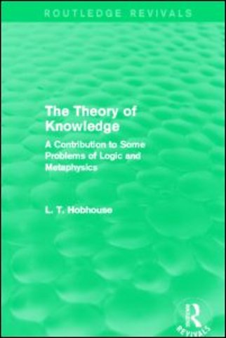 Theory of Knowledge (Routledge Revivals)