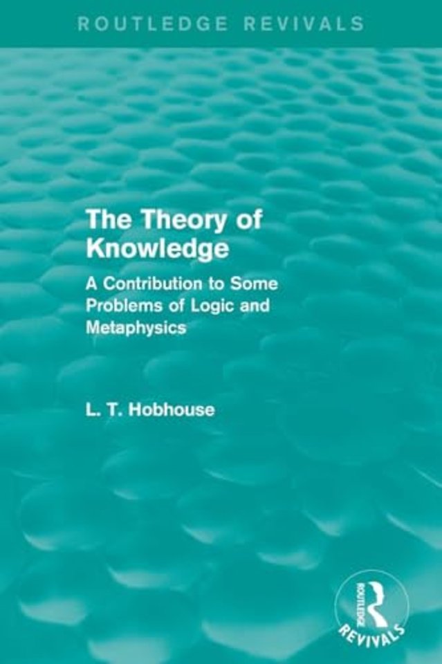 Theory of Knowledge (Routledge Revivals)