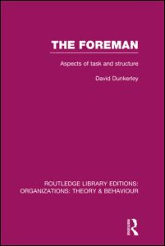 Foreman (RLE: Organizations)