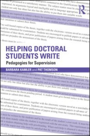 Helping Doctoral Students Write