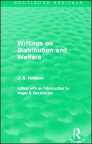 Writings on Distribution and Welfare (Routledge Revivals)