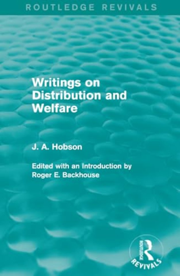 Writings on Distribution and Welfare (Routledge Revivals)