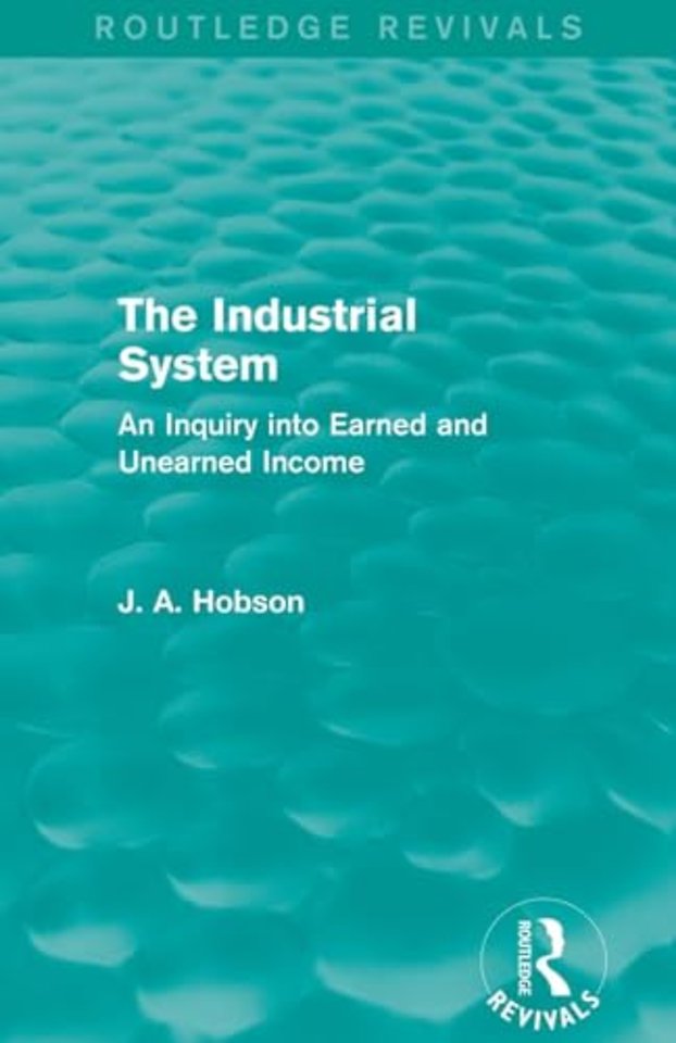 Industrial System (Routledge Revivals)