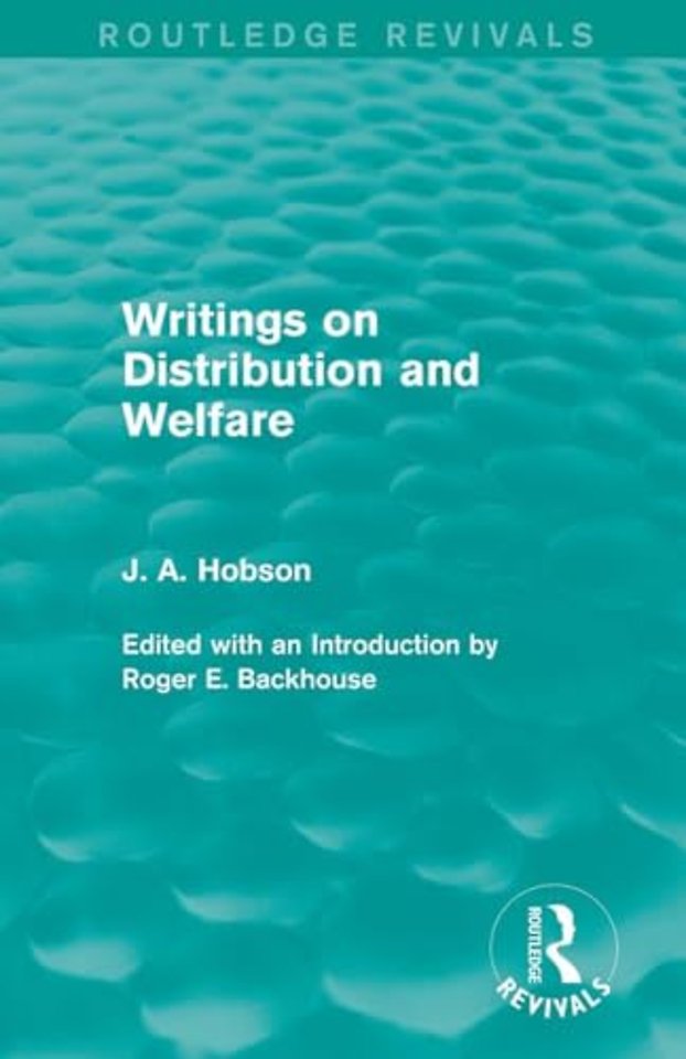 Writings on Distribution and Welfare (Routledge Revivals)