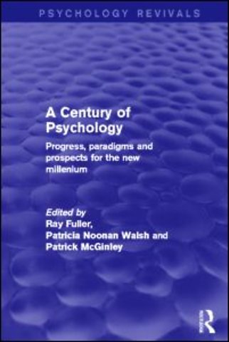 Century of Psychology (Psychology Revivals)