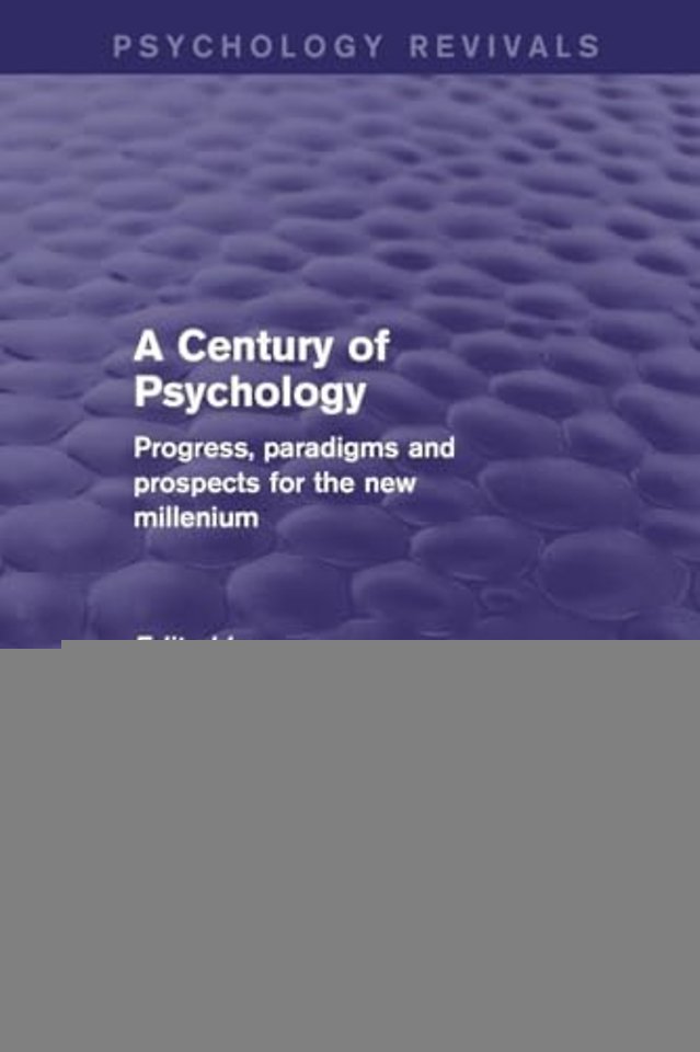 Century of Psychology (Psychology Revivals)