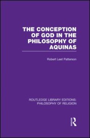 Conception of God in the Philosophy of Aquinas