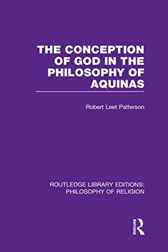 Conception of God in the Philosophy of Aquinas