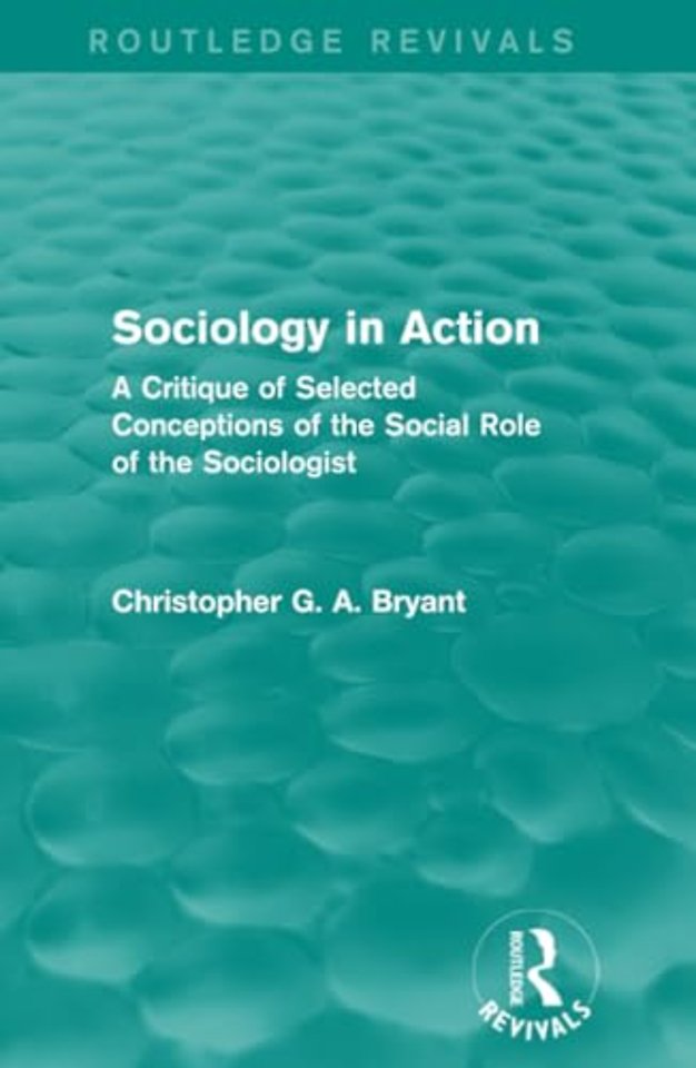 Sociology in Action (Routledge Revivals)