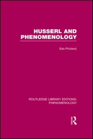 Routledge Library Editions: Phenomenology