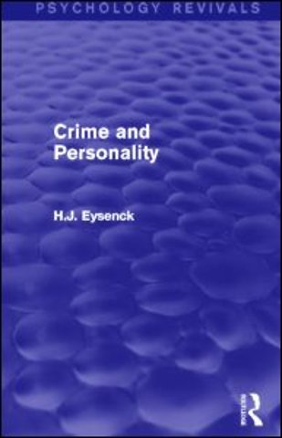 Crime and Personality (Psychology Revivals)