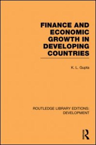Finance and Economic Growth in Developing Countries
