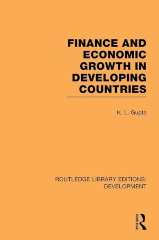 Finance and Economic Growth in Developing Countries