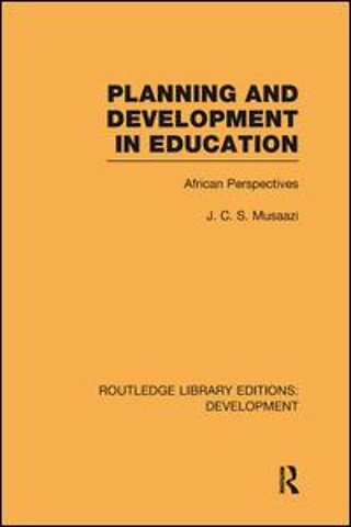 Planning and Development in Education