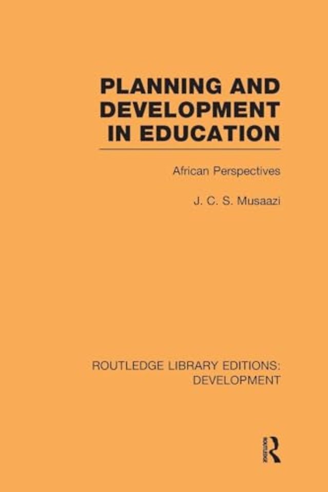 Planning and Development in Education