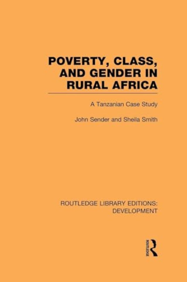 Poverty, Class and Gender in Rural Africa