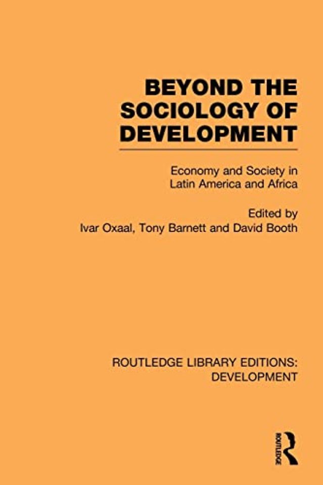 Beyond the Sociology of Development