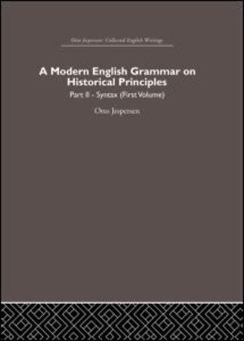 Modern English Grammar on Historical Principles