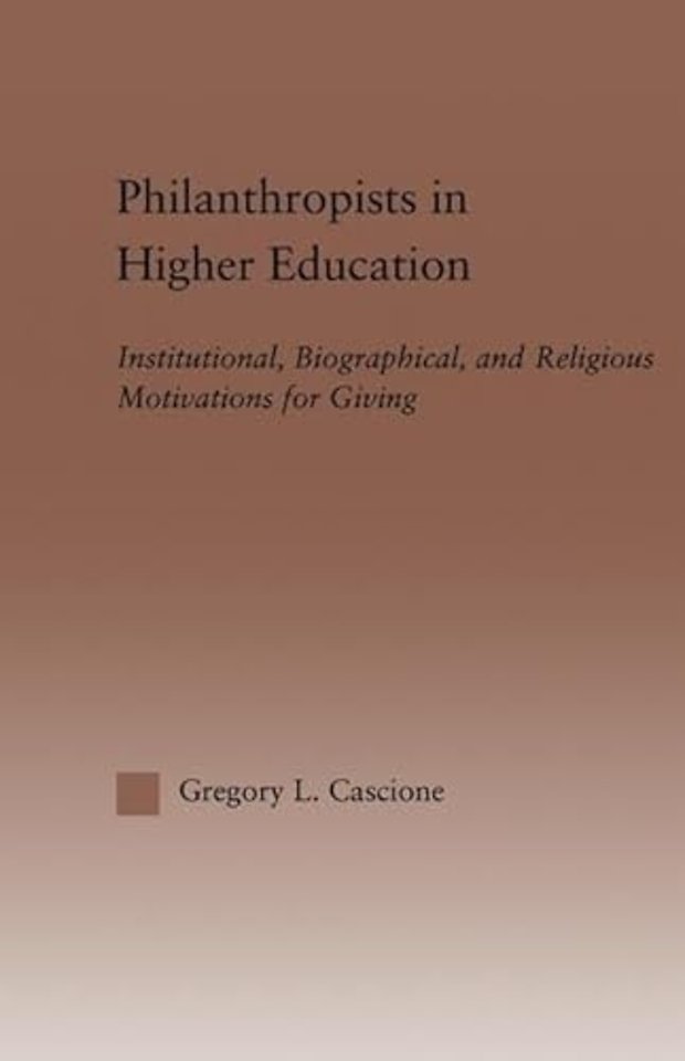 Philanthropists in Higher Education