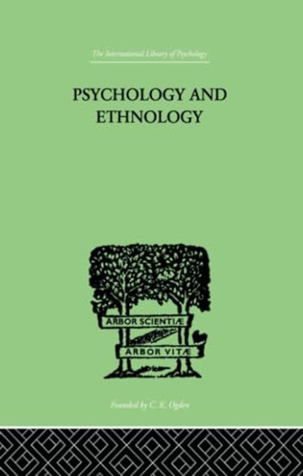 Psychology and Ethnology