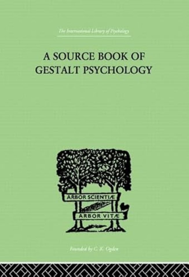 Source Book Of Gestalt Psychology