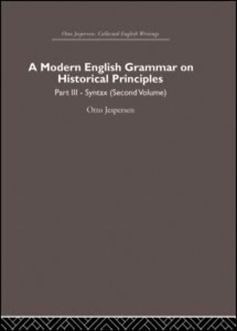 Modern English Grammar on Historical Principles