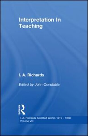 Interpretation In Teaching V 8