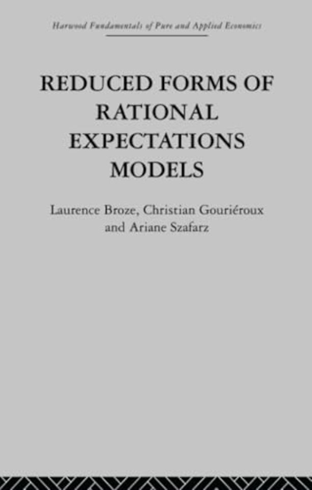 Reduced Forms of Rational Expectations Models