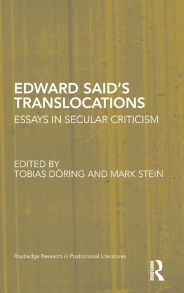 Edward Said's Translocations