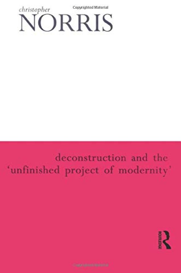Deconstruction and the 'Unfinished Project of Modernity'