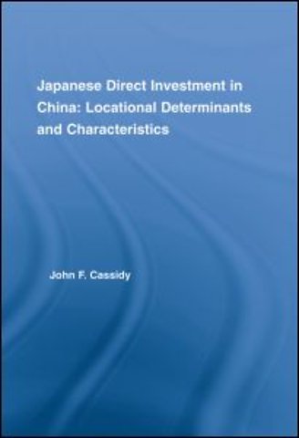 Japanese Direct Investment in China